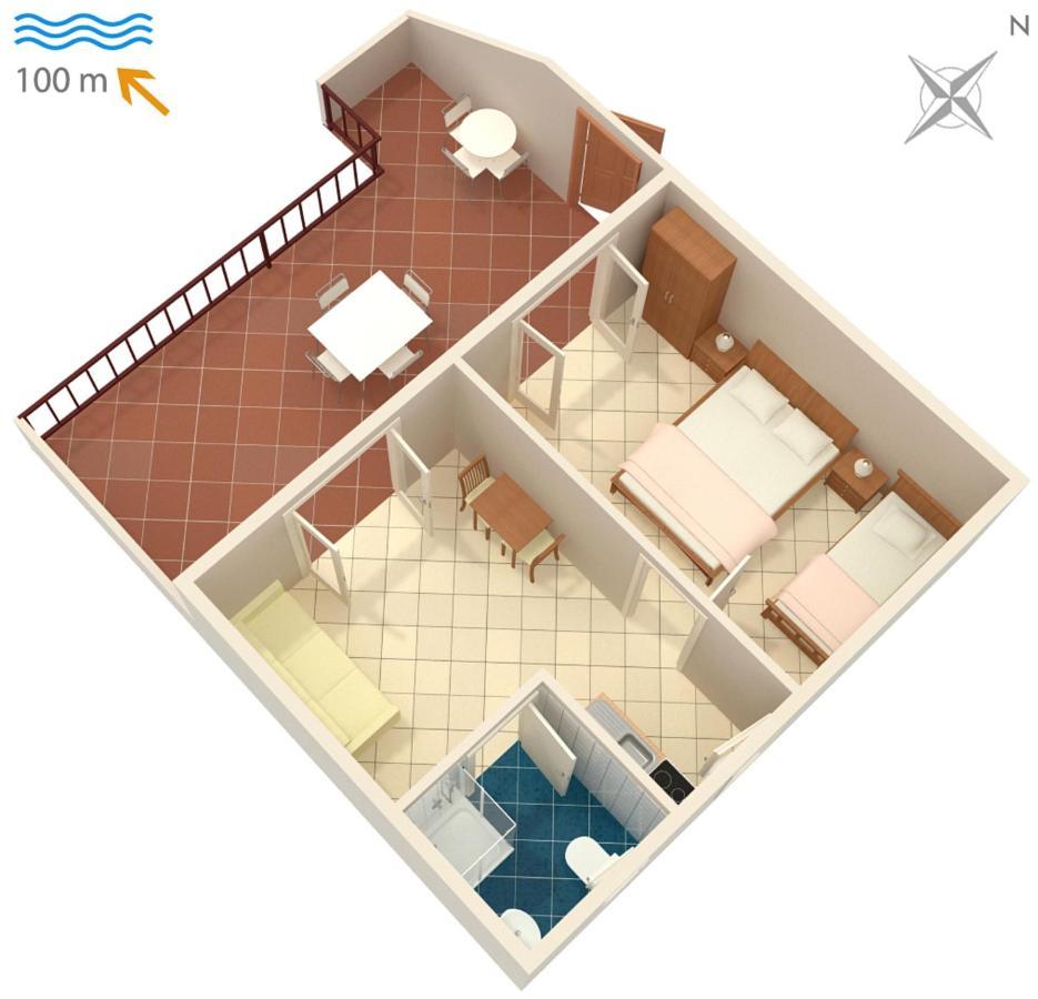 Apartments By The Sea Podaca, Makarska - 2612 מראה חיצוני תמונה